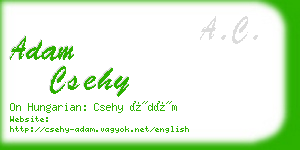 adam csehy business card